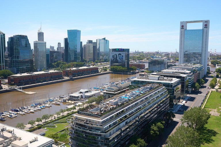 Puerto Madero Piso 20 Vista al Rio frente a Hilton
