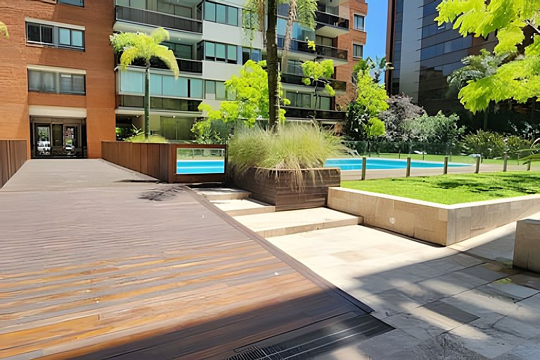 1BR Puerto Madero Pool View al lado Hotel Madero